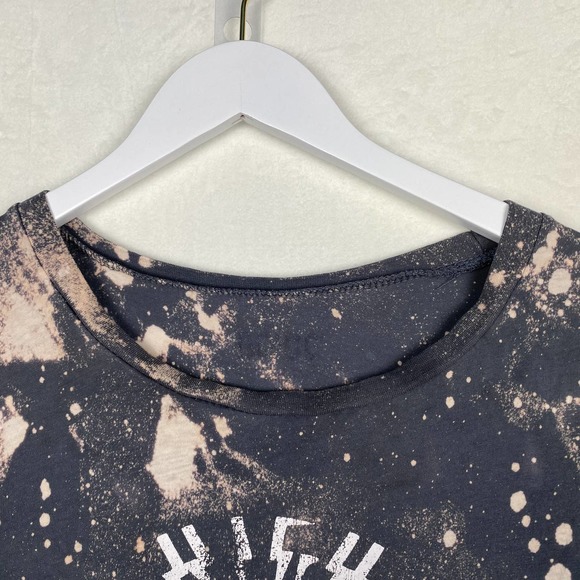 ACDC High Voltage Graphic Custom Reverse Tie Dye Sz L Short Sleeve Band T Shirt - Picture 3 of 7